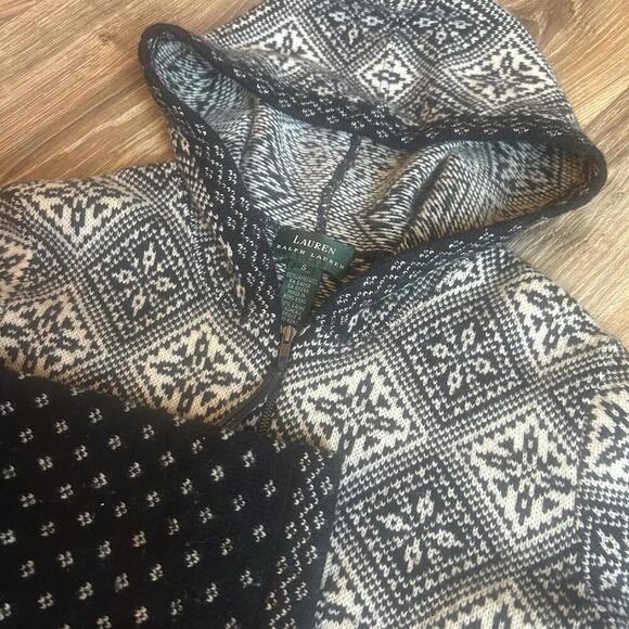 Vintage Y2K Ralph Lauren 100% Lambswool Aztec Navajo Western Print Sweater SZ S - Picture 3 of 7